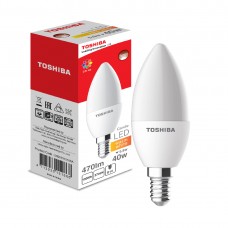 Светодиодная лампа Toshiba 5,5W (40W) 2700K 470lm E14 Dim Тёплый
