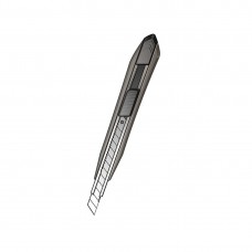 Нож канцелярский Comix B2837, 9 мм., металлический (блистер)