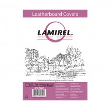 Обложки Lamirel Delta A4 LA-78687, картонные, с тиснением под кожу , цвет: черный, 230г/м², 100шт