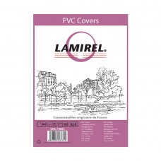 Обложки Lamirel Transparent A4 LA-78683, PVC, синие, 200мкм, 100шт